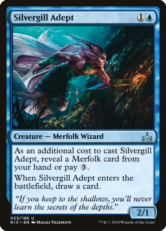 Silvergill Adept [Rivals of Ixalan] | L.A. Mood Comics and Games