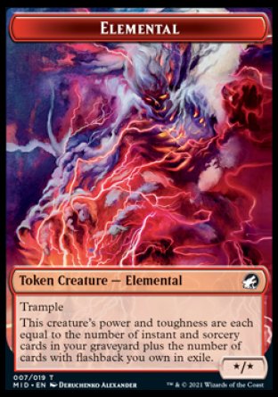 Elemental Token [Innistrad: Midnight Hunt Tokens] | L.A. Mood Comics and Games