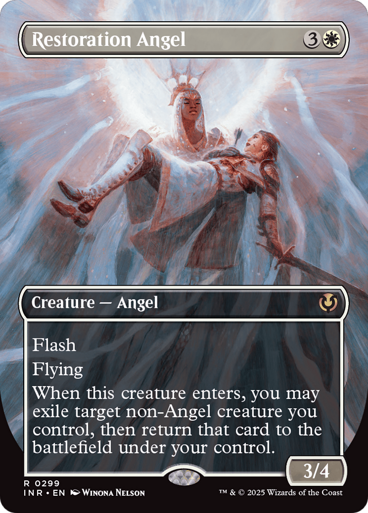 Restoration Angel (Borderless) [Innistrad Remastered] | L.A. Mood Comics and Games