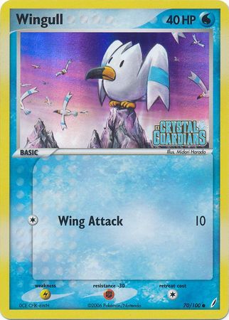 Wingull (70/100) (Stamped) [EX: Crystal Guardians] | L.A. Mood Comics and Games