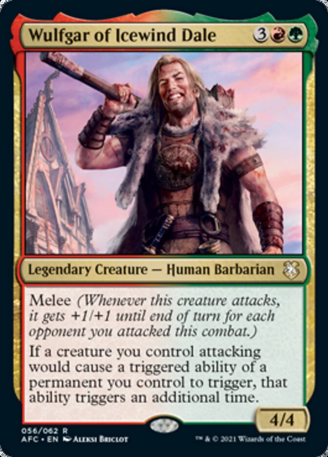Wulfgar of Icewind Dale [Dungeons & Dragons: Adventures in the Forgotten Realms Commander] | L.A. Mood Comics and Games