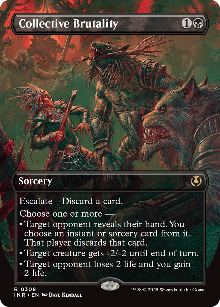 Collective Brutality (Borderless) [Innistrad Remastered] | L.A. Mood Comics and Games