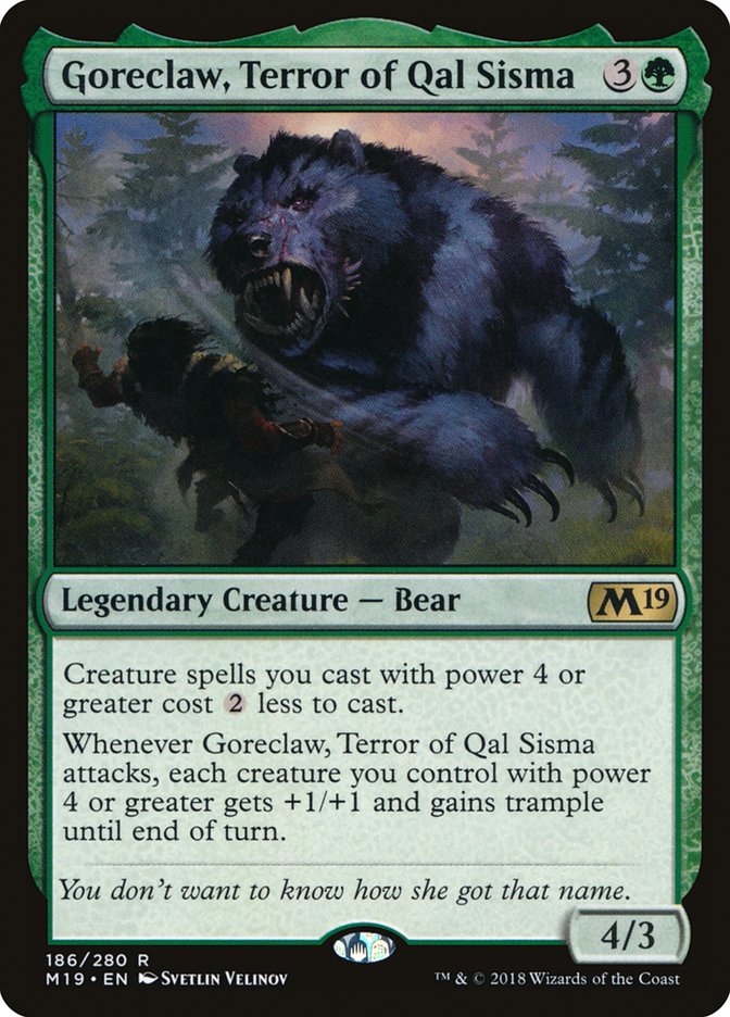 Goreclaw, Terror of Qal Sisma [Core Set 2019] | L.A. Mood Comics and Games