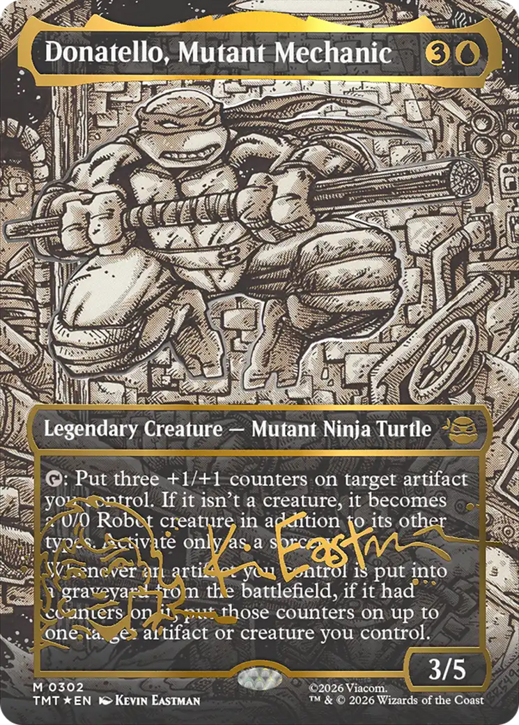 Donatello, Mutant Mechanic (Borderless) (Gold-Stamped Signature) [Teenage Mutant Ninja Turtles] | L.A. Mood Comics and Games