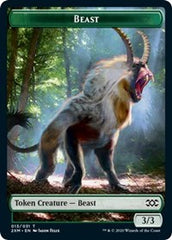 Beast // Treasure Double-Sided Token [Double Masters Tokens] | L.A. Mood Comics and Games