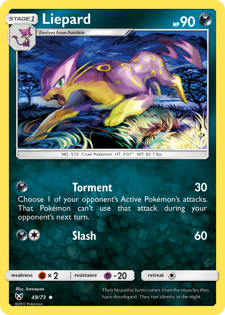 Liepard (49/73) [Sun & Moon: Shining Legends] | L.A. Mood Comics and Games