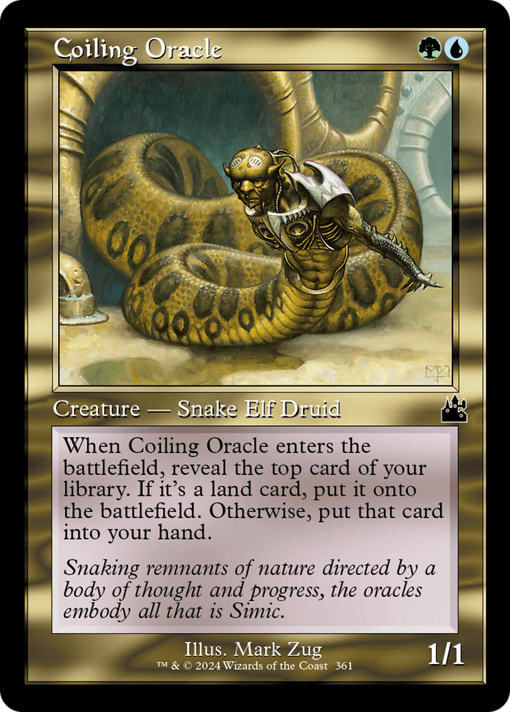 Coiling Oracle (Retro Frame) [Ravnica Remastered] | L.A. Mood Comics and Games