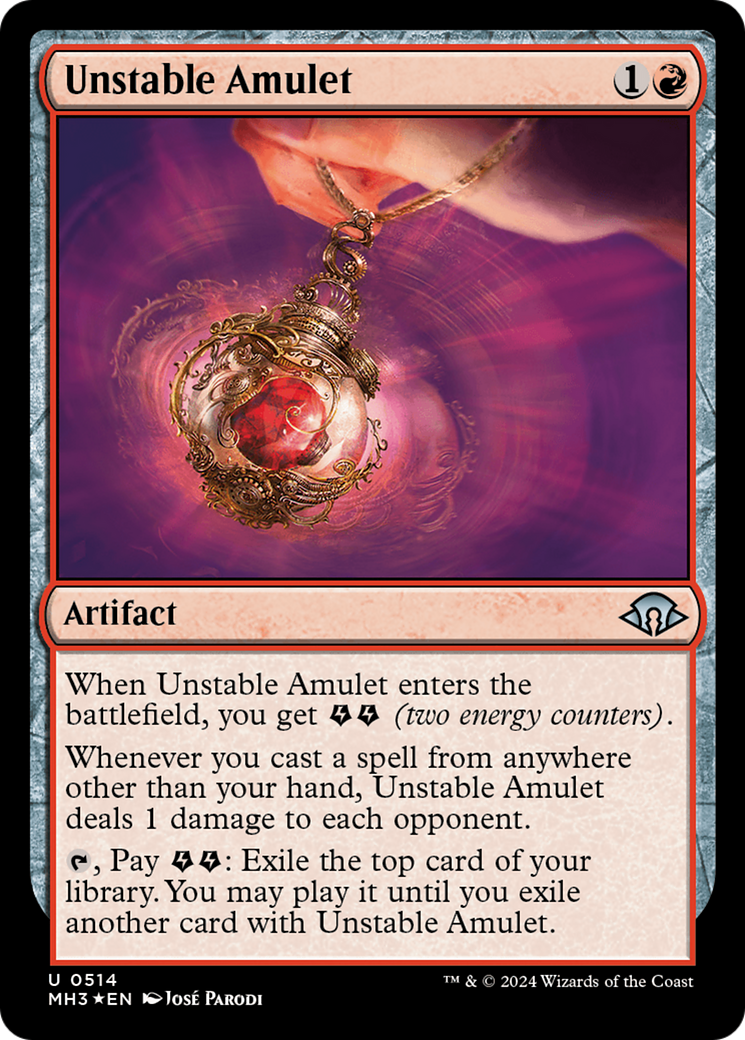 Unstable Amulet (Ripple Foil) [Modern Horizons 3] | L.A. Mood Comics and Games