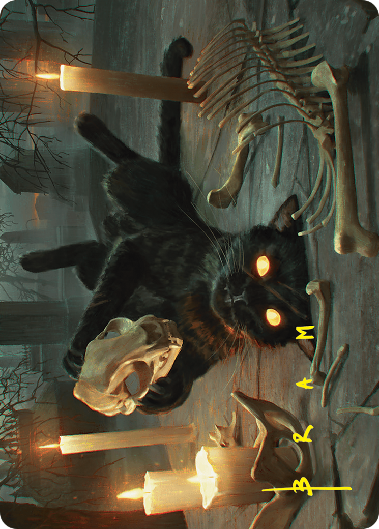 Nine-Lives Familiar Art Card (8/54) (Gold-Stamped Signature) [Foundations Art Series] | L.A. Mood Comics and Games