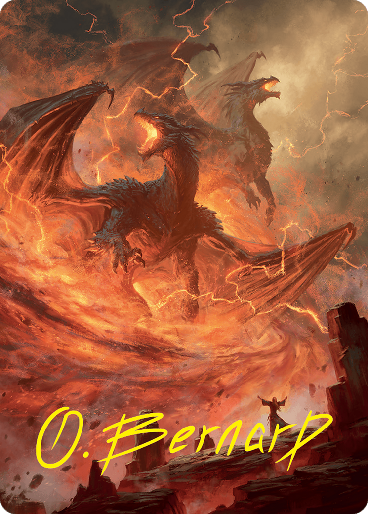 Rite of the Dragoncaller Art Card (38/54) (Gold-Stamped Signature) [Foundations Art Series] | L.A. Mood Comics and Games