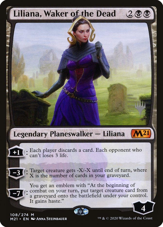 Liliana, Waker of the Dead (Promo Pack) [Core Set 2021 Promos] | L.A. Mood Comics and Games