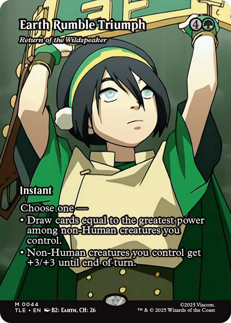 Earth Rumble Triumph - Return of the Wildspeaker (Borderless) [Avatar: The Last Airbender: Eternal-Legal] | L.A. Mood Comics and Games