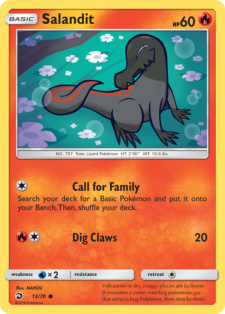 Salandit (13/70) [Sun & Moon: Dragon Majesty] | L.A. Mood Comics and Games