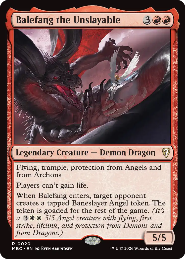 Balefang the Unslayable [Mystery Booster: Commander Edition] | L.A. Mood Comics and Games