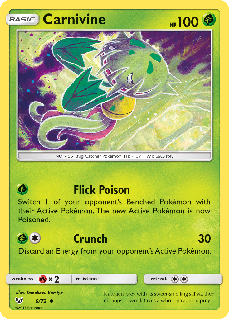 Carnivine (6/73) [Sun & Moon: Shining Legends] | L.A. Mood Comics and Games