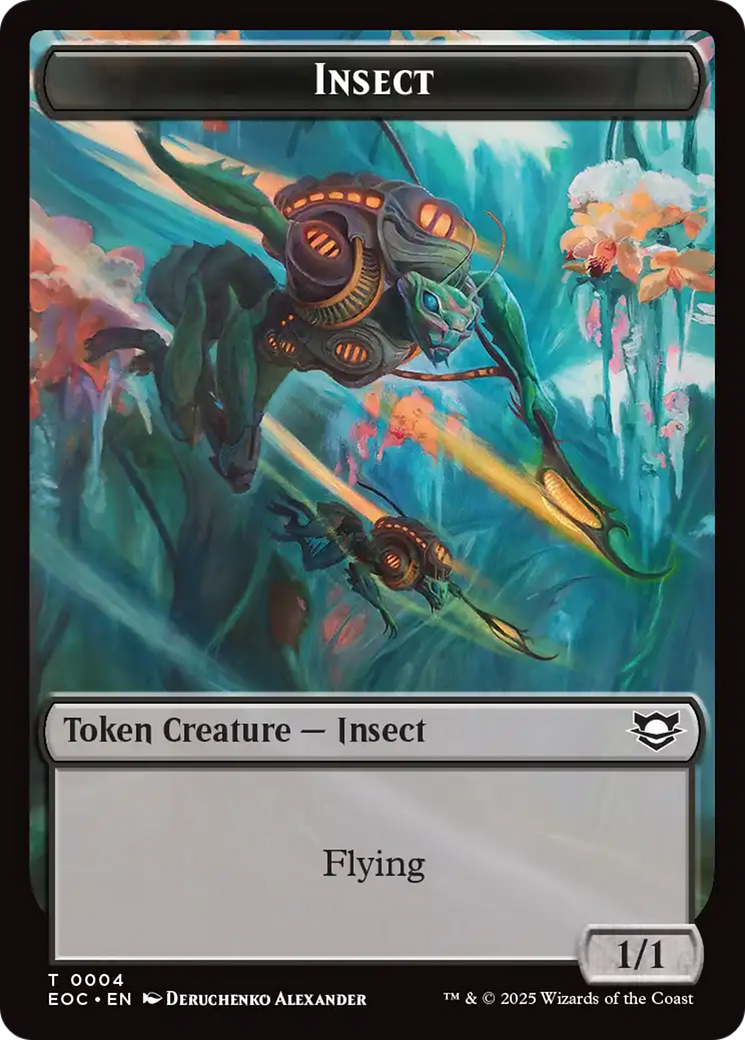 Insect // Beast (0005) Double-Sided Token [Edge of Eternities Commander Tokens] | L.A. Mood Comics and Games