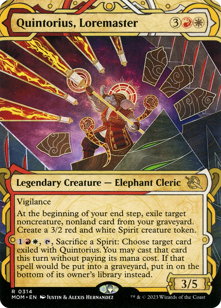 Quintorius, Loremaster (Showcase Planar Booster Fun) [March of the Machine] | L.A. Mood Comics and Games