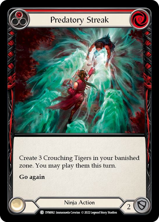 Predatory Streak (Red) [DYN062] (Dynasty) | L.A. Mood Comics and Games