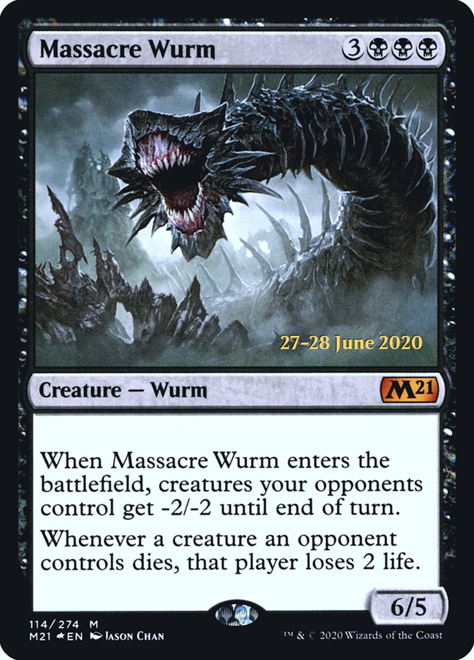 Massacre Wurm [Core Set 2021 Prerelease Promos] | L.A. Mood Comics and Games