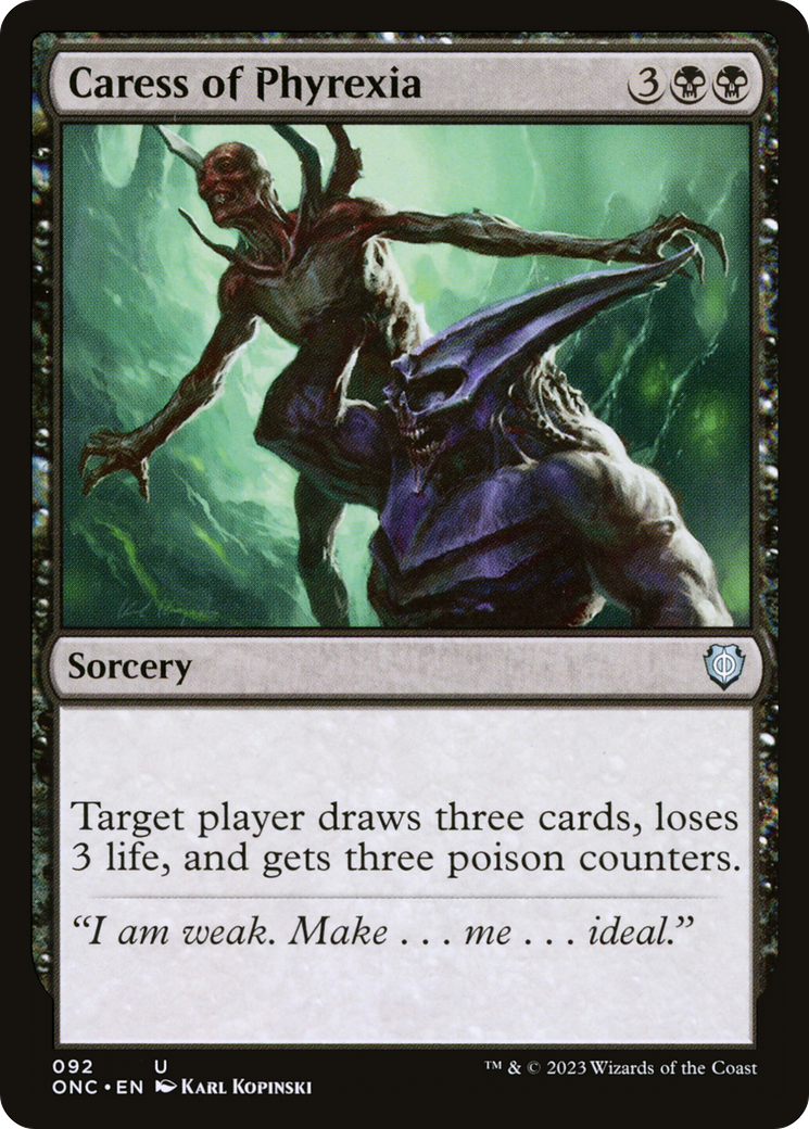 Caress of Phyrexia [Phyrexia: All Will Be One Commander] | L.A. Mood Comics and Games