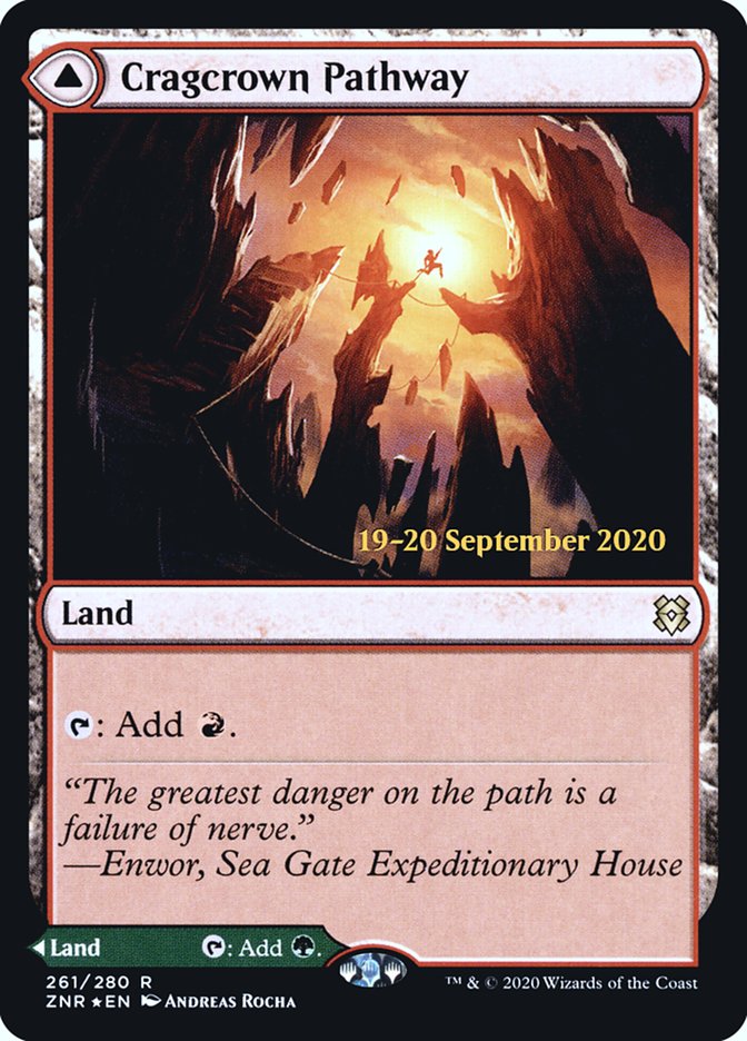 Cragcrown Pathway // Timbercrown Pathway [Zendikar Rising Prerelease Promos] | L.A. Mood Comics and Games