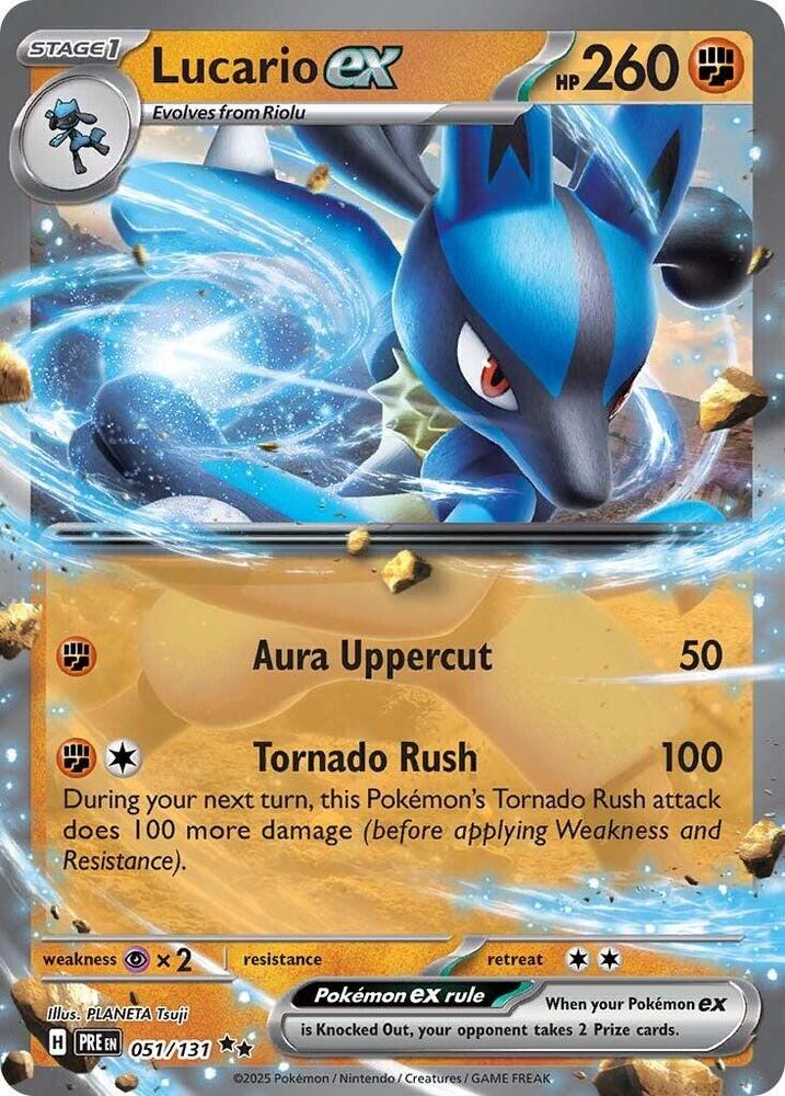 Lucario ex (051/131) [Scarlet & Violet: Prismatic Evolutions] | L.A. Mood Comics and Games