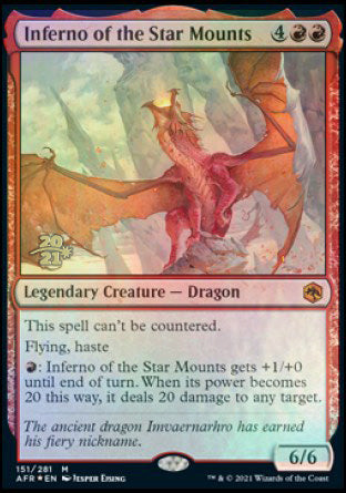 Inferno of the Star Mounts [Dungeons & Dragons: Adventures in the Forgotten Realms Prerelease Promos] | L.A. Mood Comics and Games