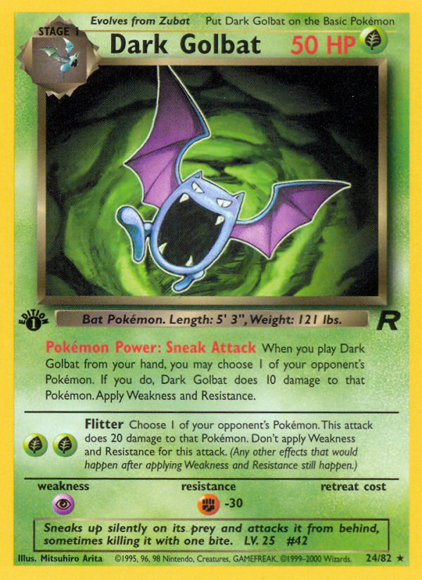 Dark Golbat (24/82) [Team Rocket 1st Edition] | L.A. Mood Comics and Games