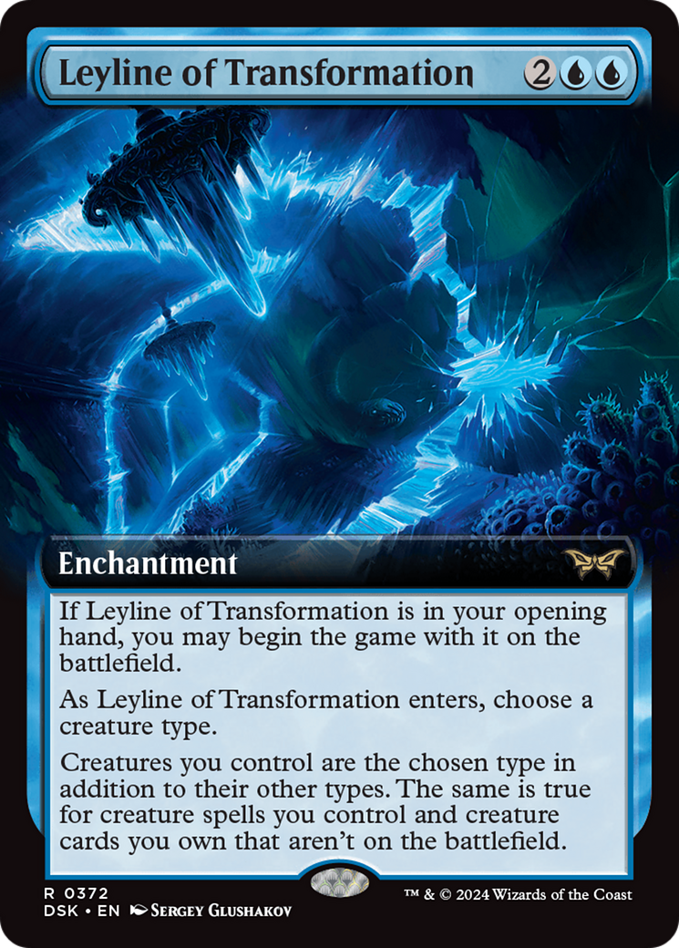 Leyline of Transformation (Extended Art) [Duskmourn: House of Horror] | L.A. Mood Comics and Games