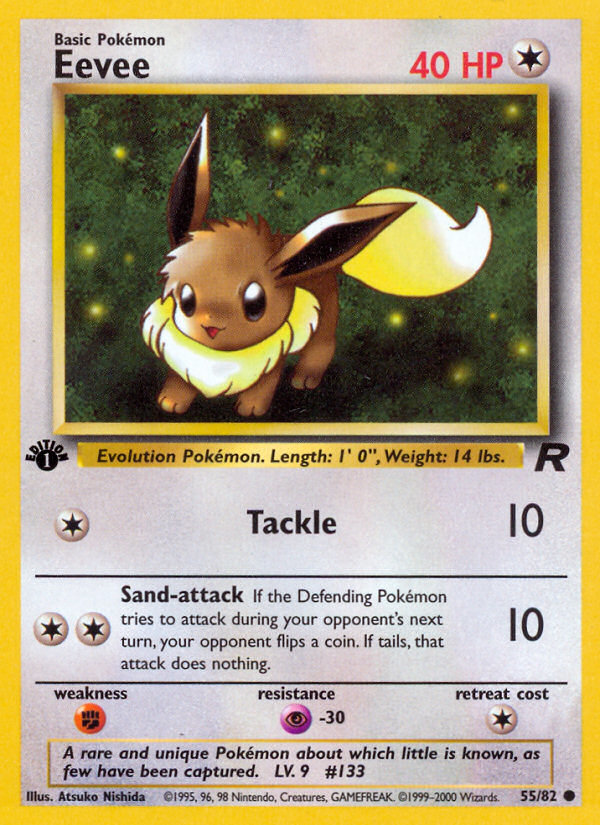 Eevee (55/82) [Team Rocket 1st Edition] | L.A. Mood Comics and Games