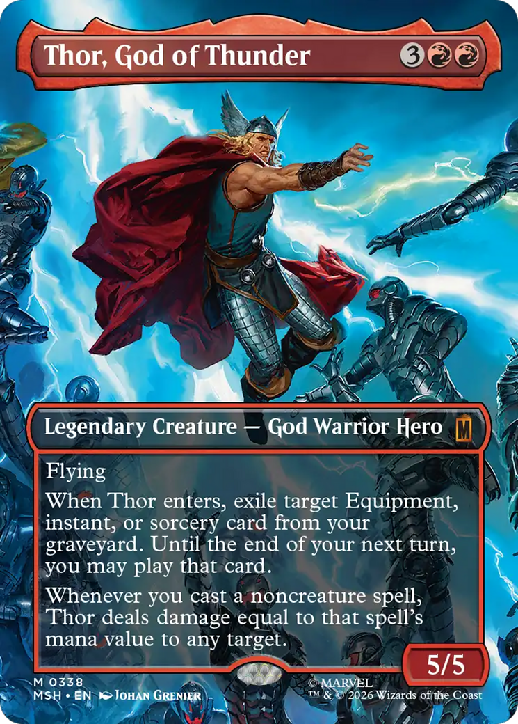 Thor, God of Thunder (Borderless) (0338) [Marvel Super Heroes] | L.A. Mood Comics and Games