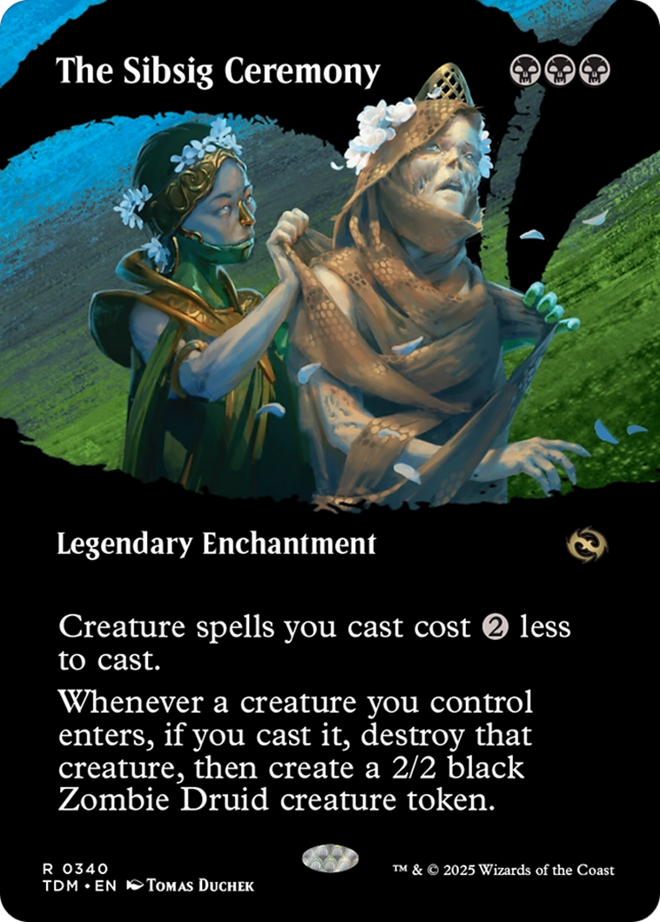 The Sibsig Ceremony (Borderless) [Tarkir: Dragonstorm] | L.A. Mood Comics and Games