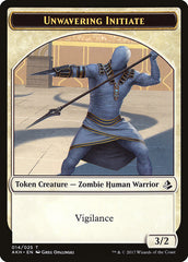 Unwavering Initiate // Wurm Double-Sided Token [Amonkhet Tokens] | L.A. Mood Comics and Games