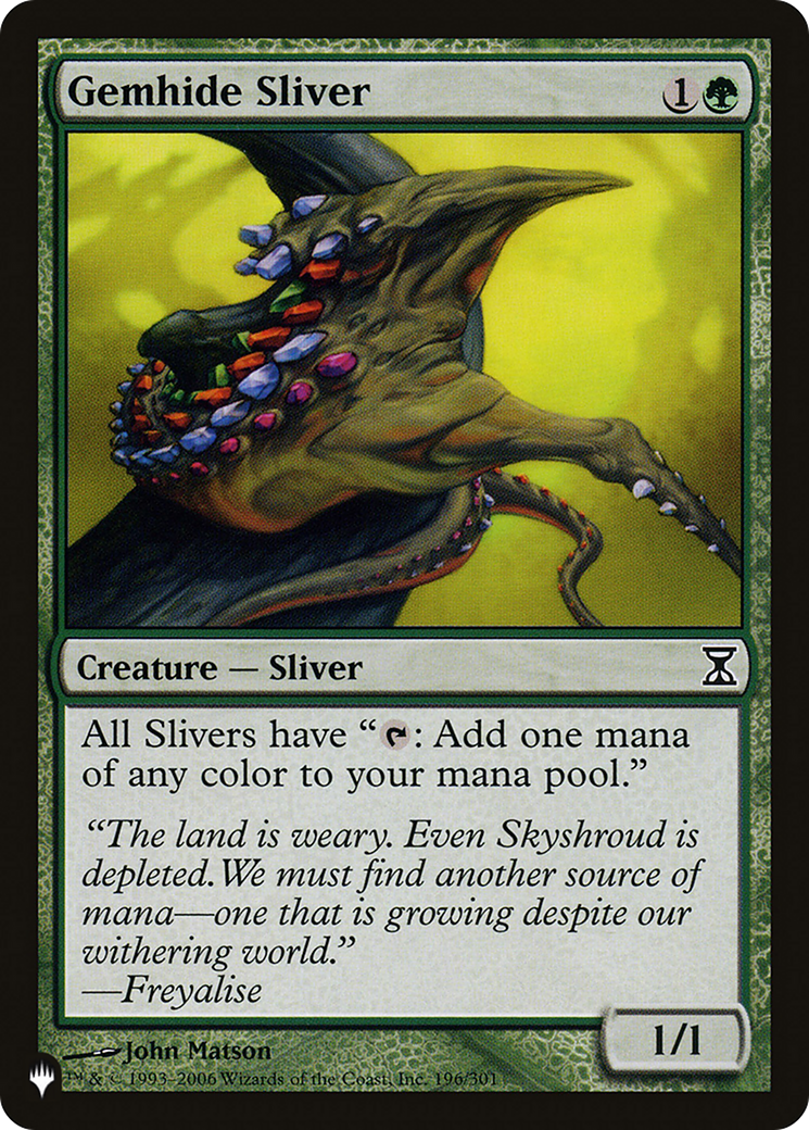 Gemhide Sliver [The List] | L.A. Mood Comics and Games
