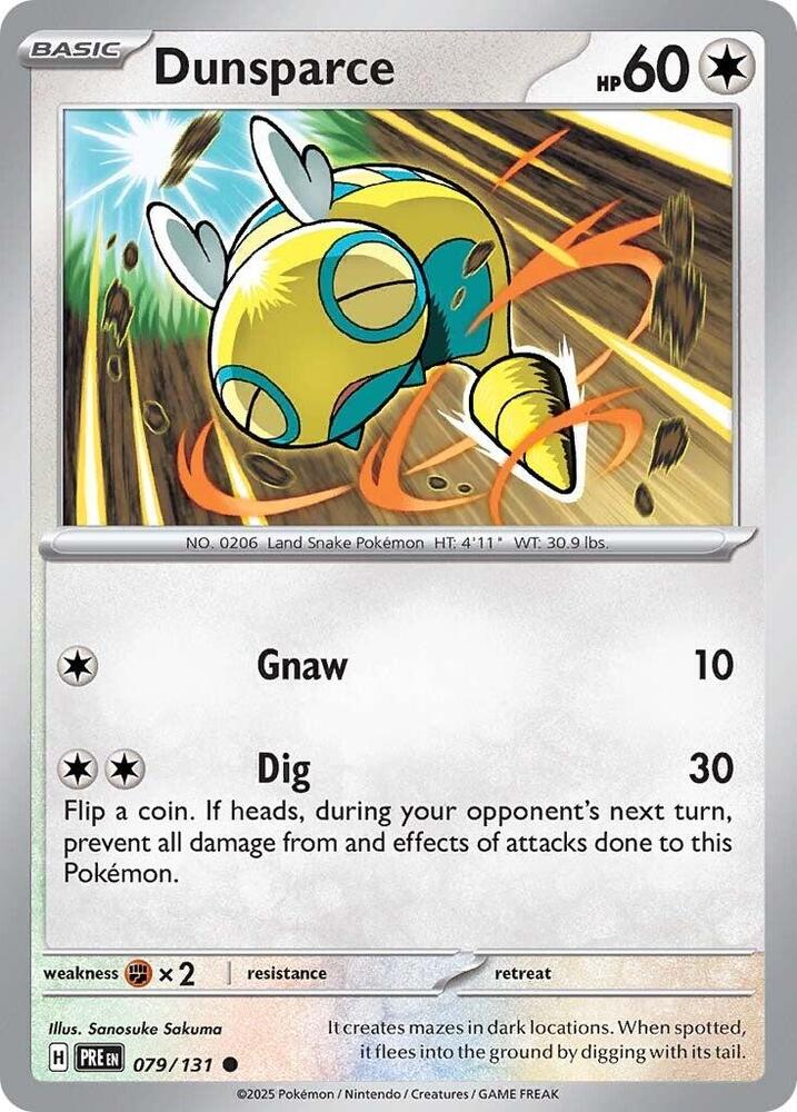 Dunsparce (079/131) [Scarlet & Violet: Prismatic Evolutions] | L.A. Mood Comics and Games