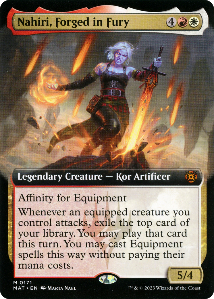 Nahiri, Forged in Fury (Extended Art) [March of the Machine: The Aftermath] | L.A. Mood Comics and Games
