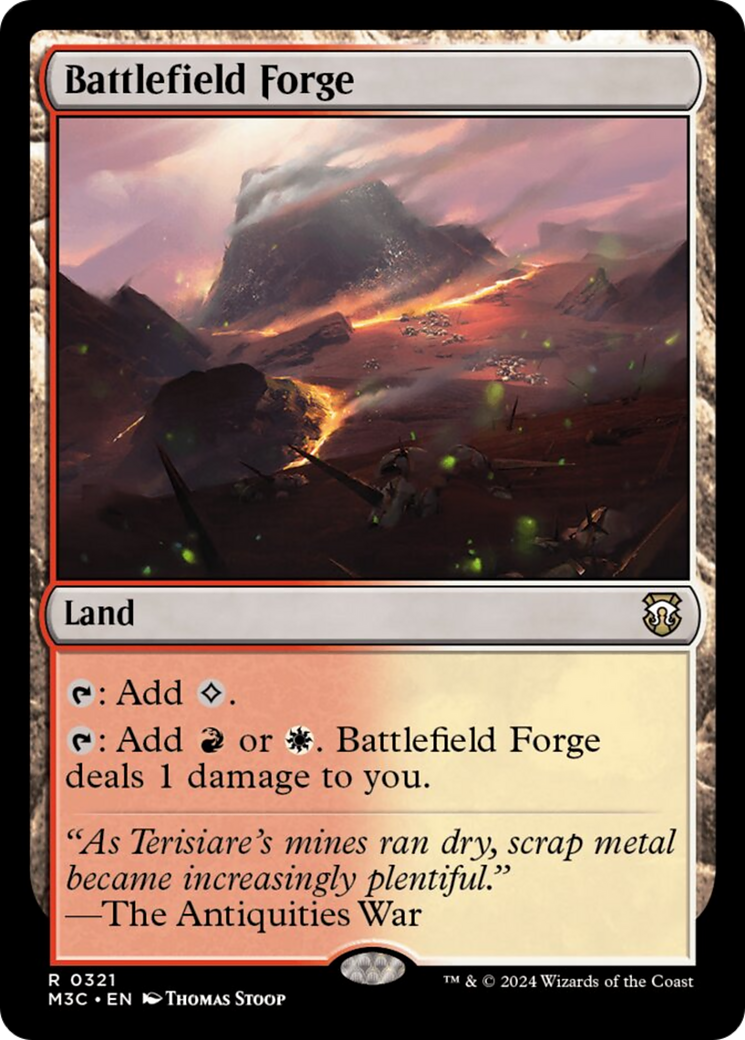 Battlefield Forge (Ripple Foil) [Modern Horizons 3 Commander] | L.A. Mood Comics and Games