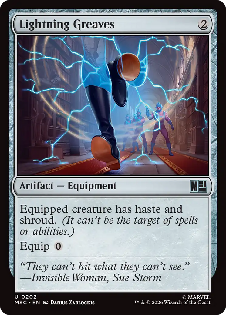 Lightning Greaves (Surge Foil) [Marvel Super Heroes Commander] | L.A. Mood Comics and Games