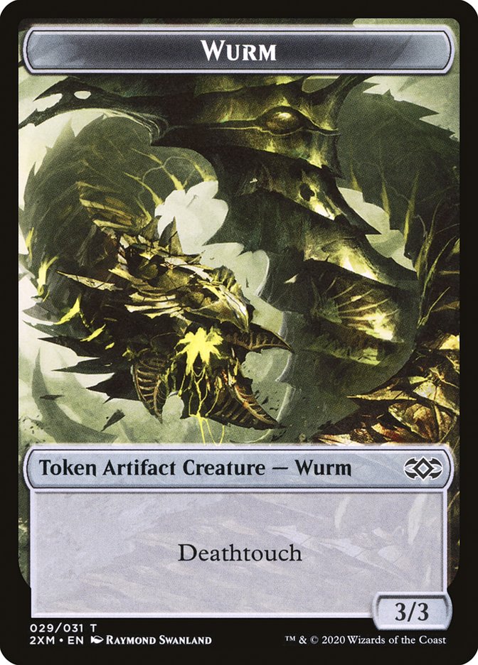 Ooze // Wurm (029) Double-Sided Token [Double Masters Tokens] | L.A. Mood Comics and Games