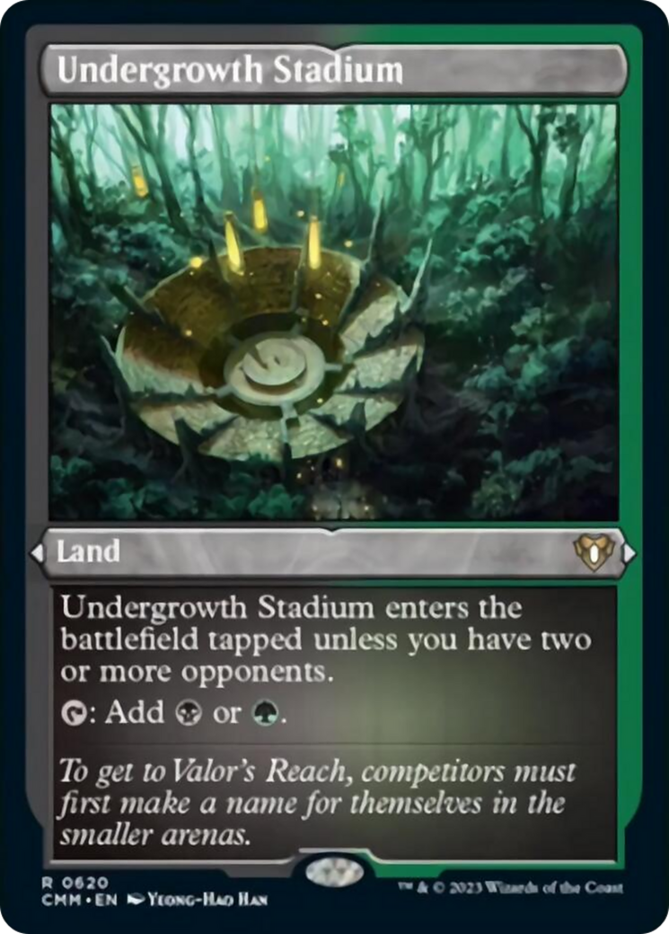 Undergrowth Stadium (Foil Etched) [Commander Masters] | L.A. Mood Comics and Games