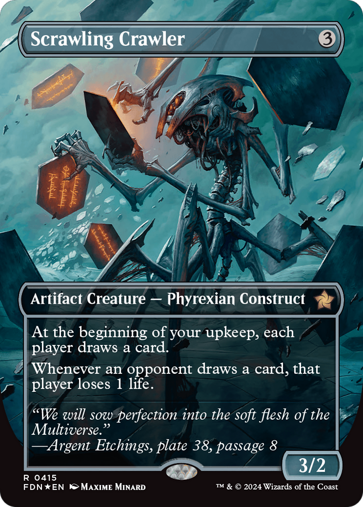 Scrawling Crawler (Borderless) (Mana Foil) [Foundations] | L.A. Mood Comics and Games