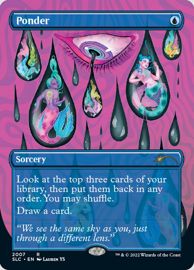 Ponder (Borderless) [Secret Lair Countdown Kit] | L.A. Mood Comics and Games