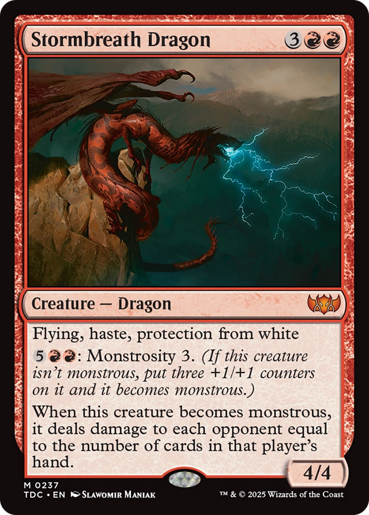 Stormbreath Dragon [Tarkir: Dragonstorm Commander] | L.A. Mood Comics and Games