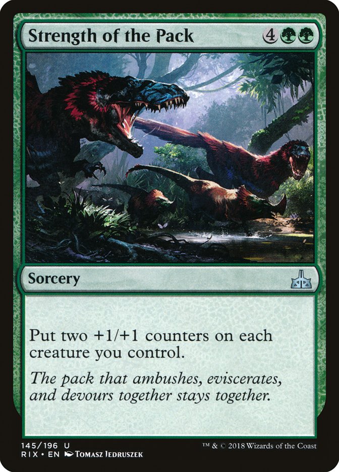 Strength of the Pack [Rivals of Ixalan] | L.A. Mood Comics and Games