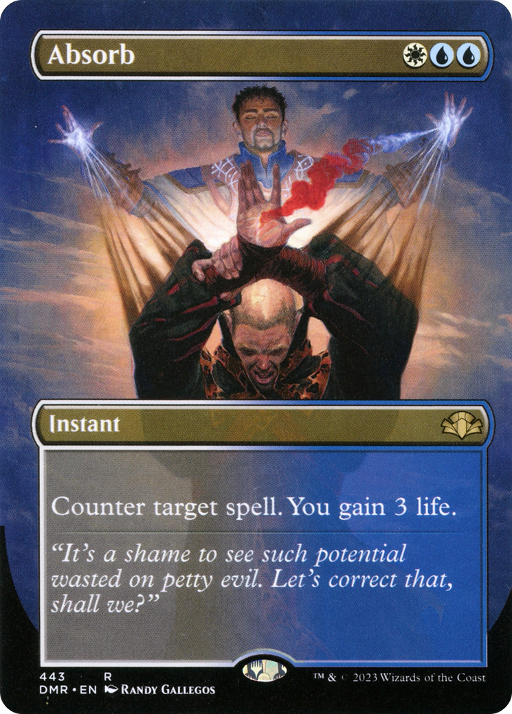 Absorb (Borderless Alternate Art) [Dominaria Remastered] | L.A. Mood Comics and Games