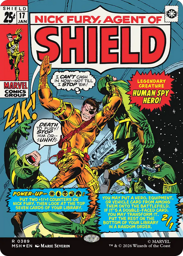 Nick Fury, Agent of S.H.I.E.L.D. (Borderless) (0389) [Marvel Super Heroes] | L.A. Mood Comics and Games