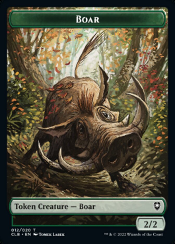 Boar // Ogre Double-Sided Token [Commander Legends: Battle for Baldur's Gate Tokens] | L.A. Mood Comics and Games