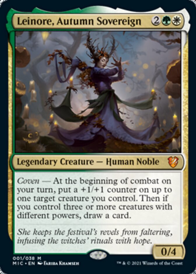 Leinore, Autumn Sovereign (Display Commander) [Innistrad: Midnight Hunt Commander] | L.A. Mood Comics and Games