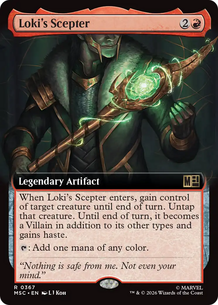 Loki's Scepter (Extended Art) [Marvel Super Heroes Commander] | L.A. Mood Comics and Games