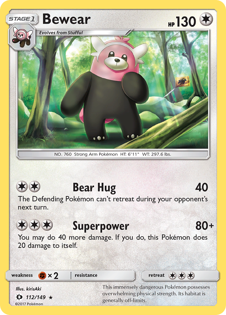 Bewear (112/149) [Sun & Moon: Base Set] | L.A. Mood Comics and Games